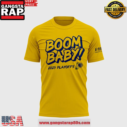 Indiana Pacers Boom Baby 2025 Play Offs Special Unisex T Shirt