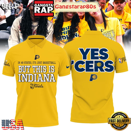 Indiana Pacers Yes Cers But This Is Indiana NBA Finals 2025 Polo Shirt