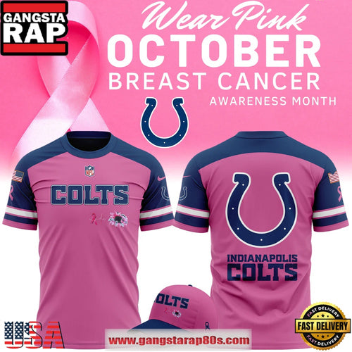 Indianapolis Colts Breast Cancer Awareness 2025 Limited 3D Shirt