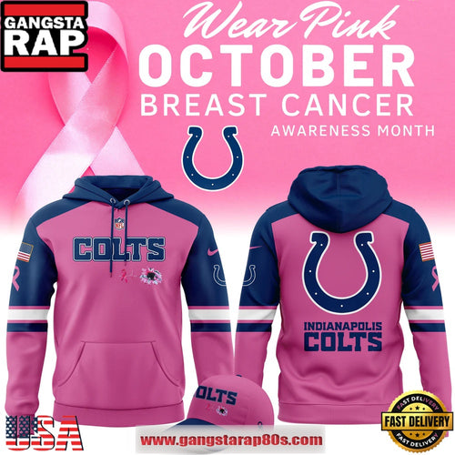 Indianapolis Colts Breast Cancer Awareness 2025 Limited Hoodie