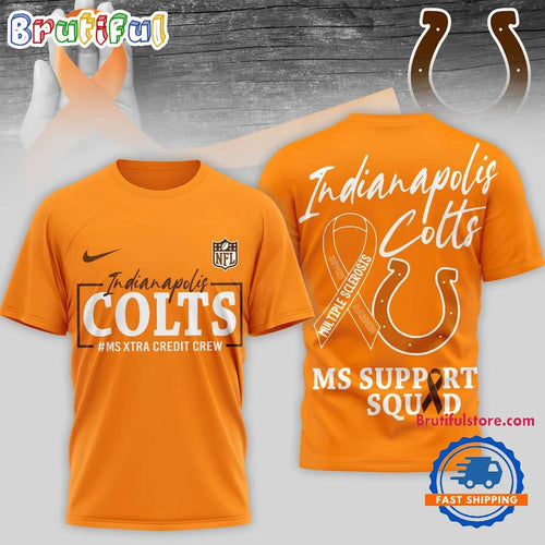 Indianapolis Colts NFL Multiple Scleross Support 3D T Shirt