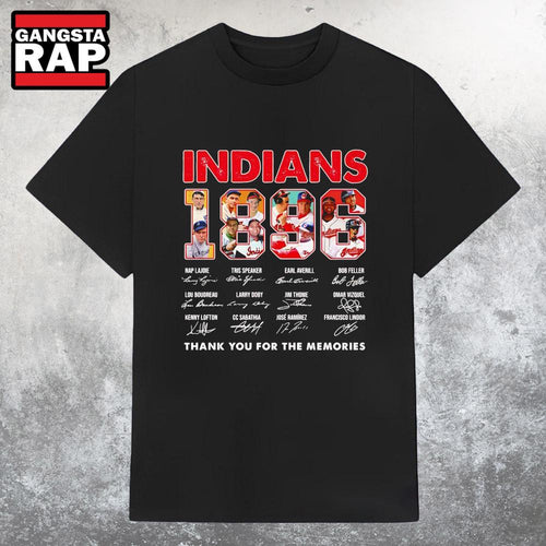 Indians 1896 Thank You for the Memories Signature T Shirt
