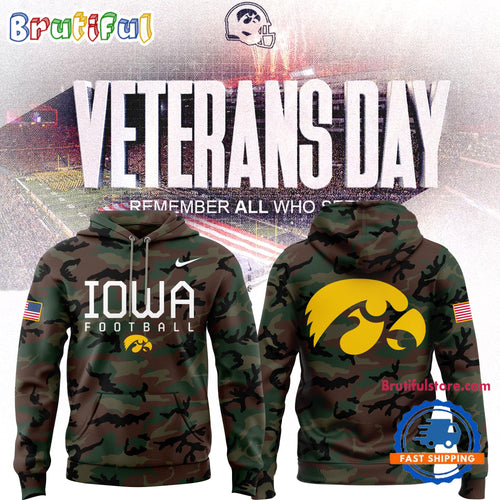 Iowa Hawkeyes Football Special Edition 2024 Military Appreciation Hoodie