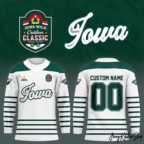 Iowa Wild Outdoor Classic 2026 Custom Hockey Jersey