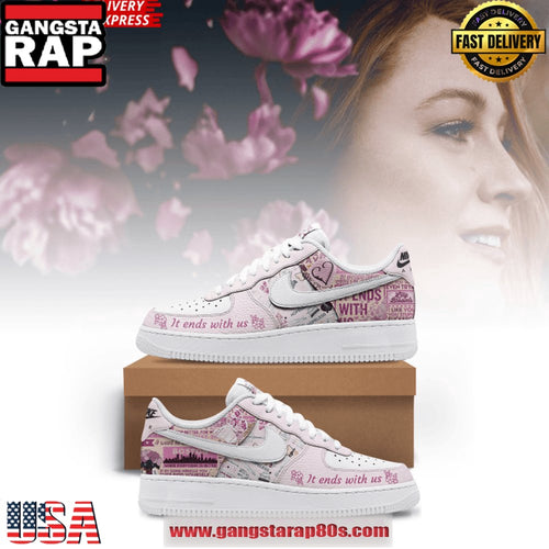 It Ends With Us Limited Edition Air Force 1 Running Sneakers Shoes