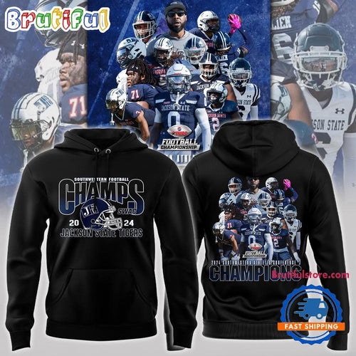 Jackson State Tigers Football 2024 Champions Hoodie Shirt