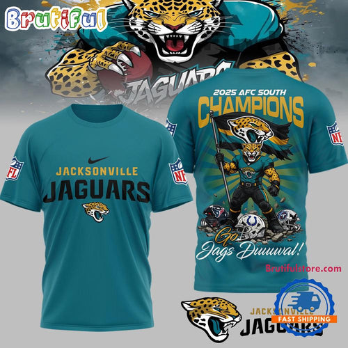 Jacksonville Jaguars NFL AFC South Champions Super Bowl Special New 3D Shirt
