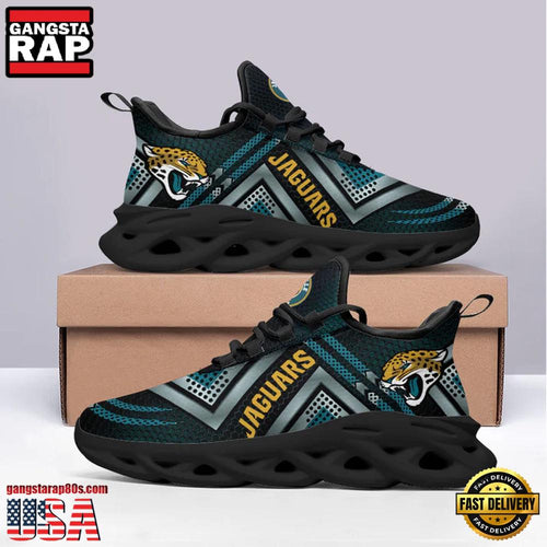 NFL Jacksonville Jaguars Pattern Max Soul Shoes Running Sneakers New Designer