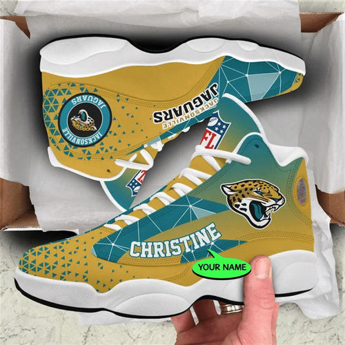 Jacksonville Jaguars NFL Custom Name Retro Jordan 13 Shoes