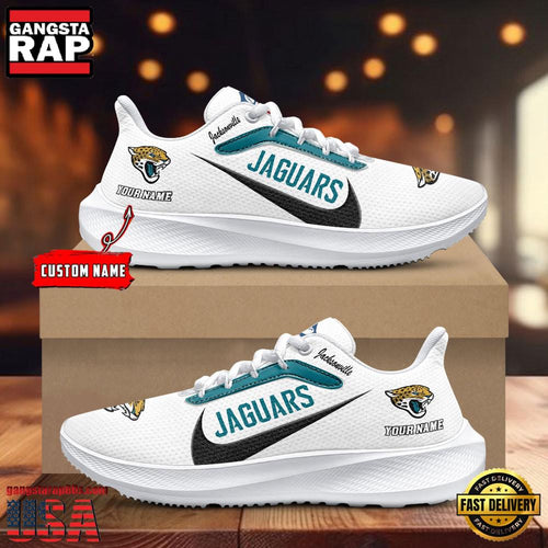 Custom Name Jacksonville Jaguars New Design Air Force 1 Shoes Running Sneakers