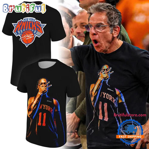 Jalen Brunson And Signatures NEW YORK KNICKS 2026 3D Shirt