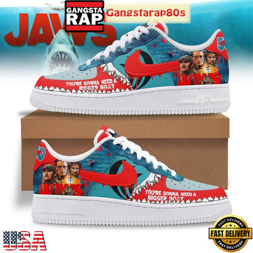 Jaws You’re Gonna Need A Bigget Boat Special Edition Air Force 1 Shoes Running Sneakers