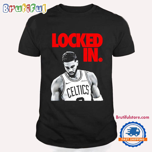 Jayson Tatum Locked in Boston Celtics T Shirt