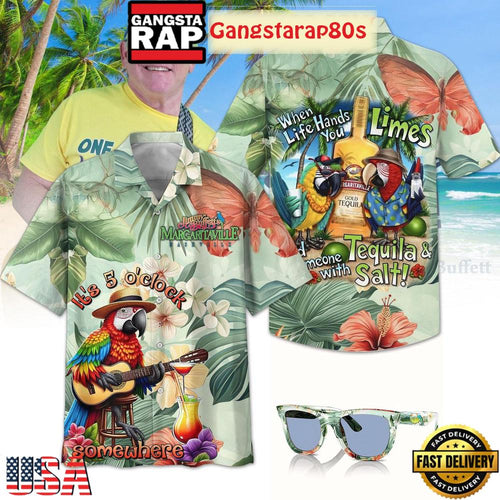 Jimmy Buffett It’s 5 O’clock Somewhere Aloha Hawaiian Shirt