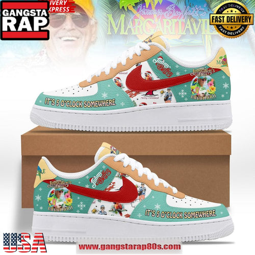 Jimmy Buffett Margaritaville It’s 5 O’Clock Somewhere Air Force 1 Running Sneakers
