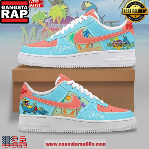 Jimmy Buffett Margaritaville Limited Edition Air Force 1 Sneakers Shoes