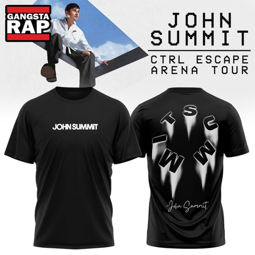 John Summit CTRL ESCAPE Arena Tour 2026 Black 3D Shirt , Music Trend Shirt
