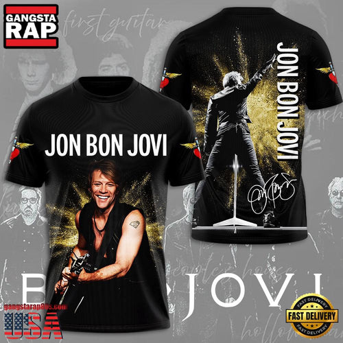 Jon Bon Jovi Signatures Unisex T Shirt