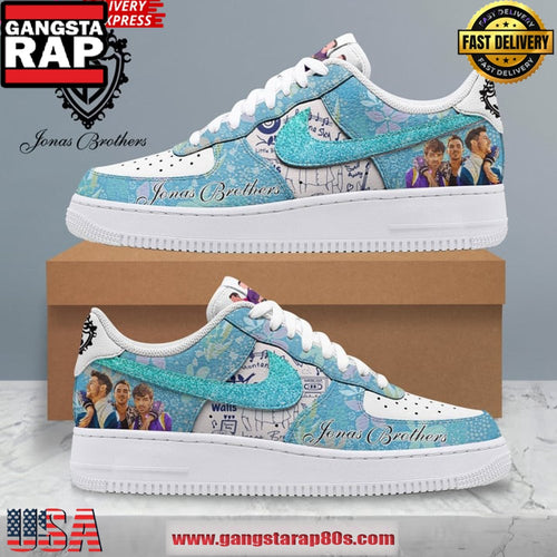 Jonas Brothers Special Edition Air Force 1 Running Sneakers Shoes