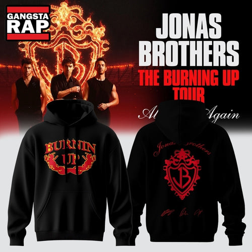 Jonas Brothers The Burning Up Tour 2026 Signature 3D Hoodie T-Shirt