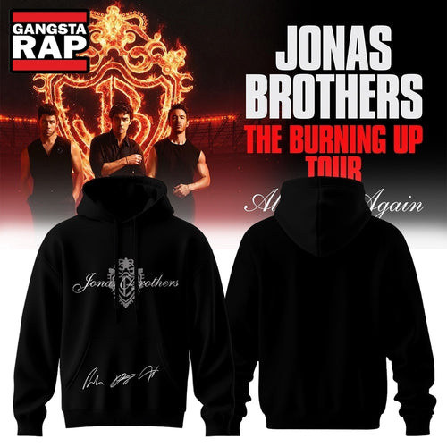 Jonas Brothers The Burning Up Tour 2026 Signature Hoodie T-Shirt