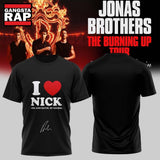 Jonas Brothers The Burning Up Tour 2026 Signature I Love Nick T Shirt