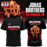 Jonas Brothers The Burning Up Tour 2026 Signature Music Graphic T Shirt