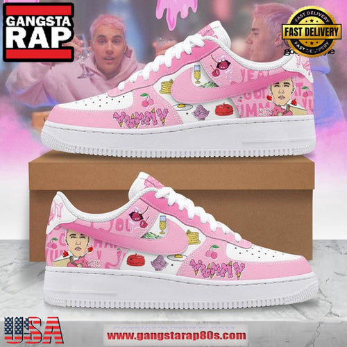 Justin Bieber Yummy Limited Edition Air Force 1 Running Sneakers Shoes