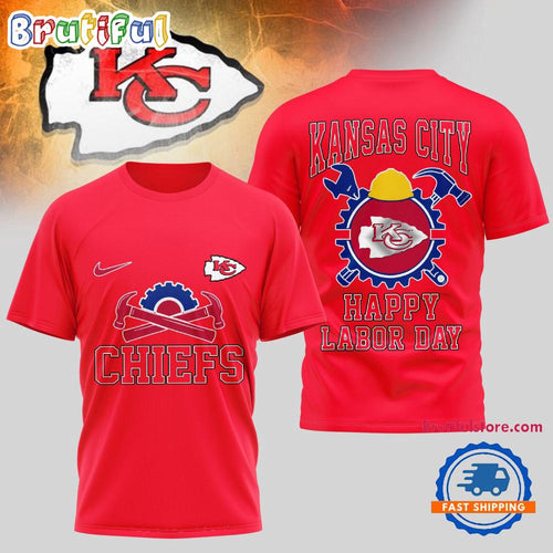 Kansas City Chief NFL Happy Labor Day 2025 Uniesx 3D Shirt