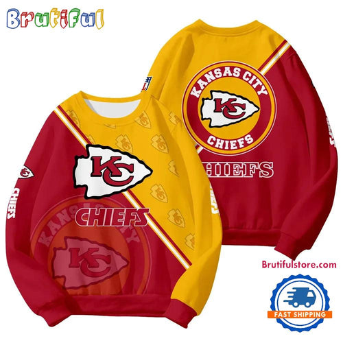 Kansas City Chiefs 2025 NFL Customized Round Neck Sweatshirt