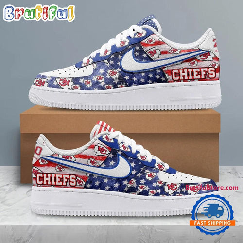 Kansas City Chiefs 2026 NFL 250 Years Of America Air Force 1 Shoes Sneaker