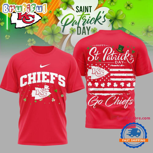 Kansas City Chiefs 2026 NFL St. Patricks Day Special New 3D Shirt