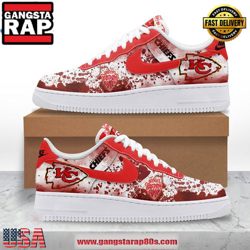 Kansas City Chiefs Kingdom Coming 2024 Limited Air Force 1 Running Sneakers Shoes