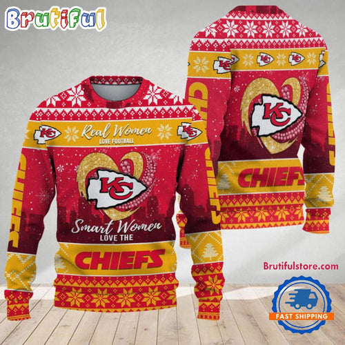 Kansas City Chiefs Real Women Love Football Ugly Christmas Sweater