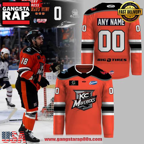 Kansas City Mavericks 2025 Kelly Cup Playoffs Official Custom Hockey Jersey