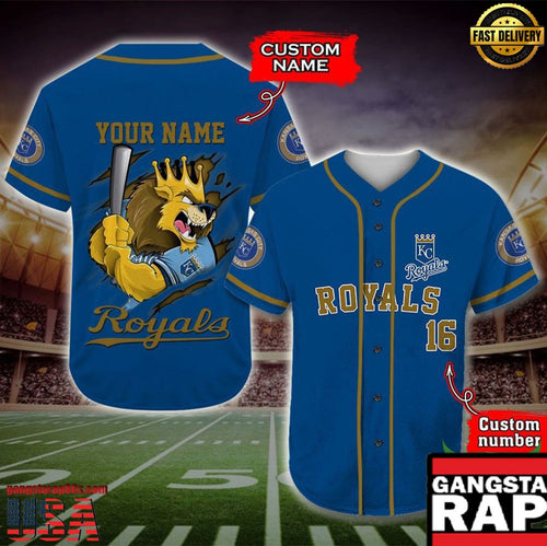 Kansas City Royals Baseball Jersey MLB Custom Name Number - MLB Fan Gifts
