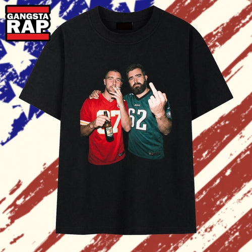 Kelce Brothers Travis Kelce And Jason Kelce Football Graphic T Shirt