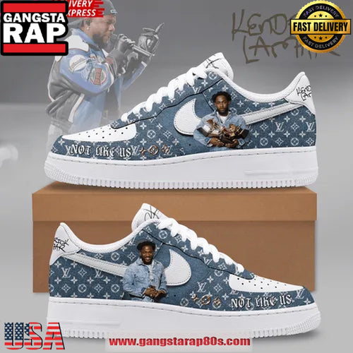 Kendrick Lamar x LV x Not Like Us Air Force 1 Sneakers Shoes