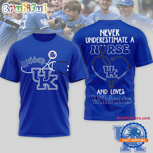 Kentucky Wildcats NCAA Game Day Nurse Limited 3D T Shirt