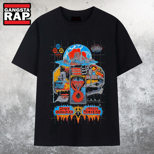 King Gizzard & The Lizard Wizard Poble Espanyol Barcelona, Spain May 23-24-25 2025 Tour T Shirt