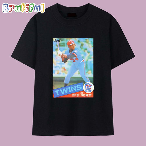 Kirby Puckett Minnesota Twins 1985 Baseball Card T Shirt