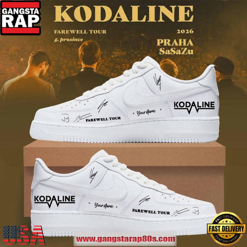 Kodaline Farewell Tour 2026 Custom Nike Air Force 1 Sneakers Shoes