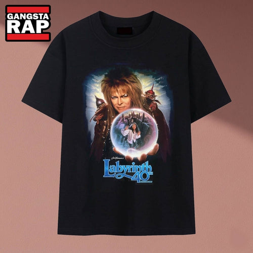 Labyrinth Movie 40th Anniversary Jareth David Bowie Crystal Ball T Shirt, Music 2D Shirt