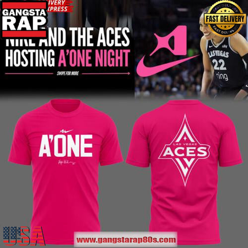 Las Vegas Aces A One Night 2025 Pink Unisex T Shirt