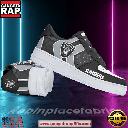 Las Vegas Raiders AF 1 Running Sneakers Shoes