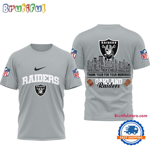 Las Vegas Raiders Football Legends of the Game 3D Shirt