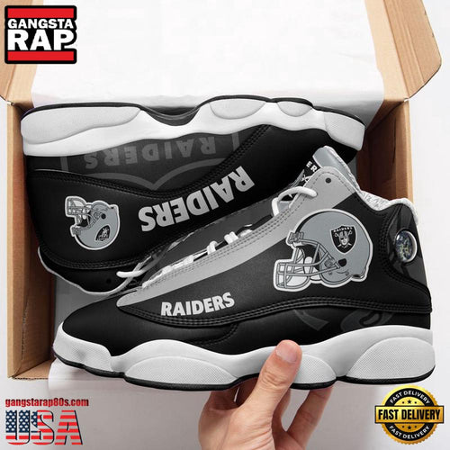 NFL Las Vegas Raiders Sport New Design Air Jordan 13 Running Sneakers Shoes