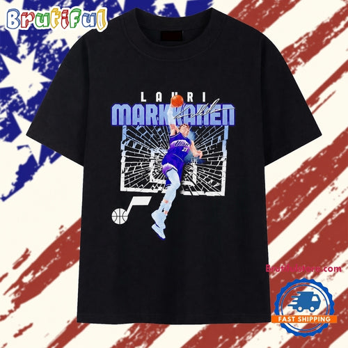 Lauri Markkanen Utah Jazz 23 signature NBA T Shirt