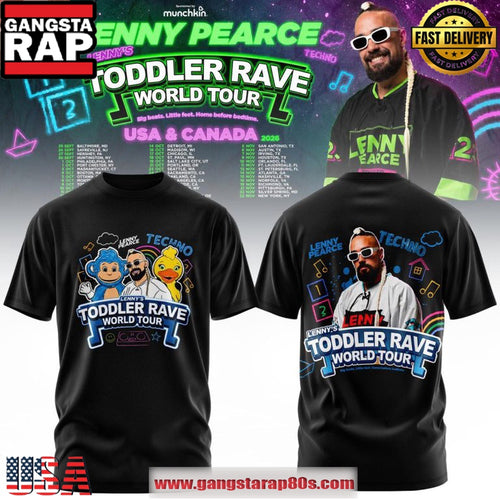 Lenny Pearce Toddler Rave World Tour 2026 Music Tour T Shirt