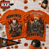 Life Is Scarier With Pennywise Halloween 2026 3D Shirt , Music Trending 3D Shirt